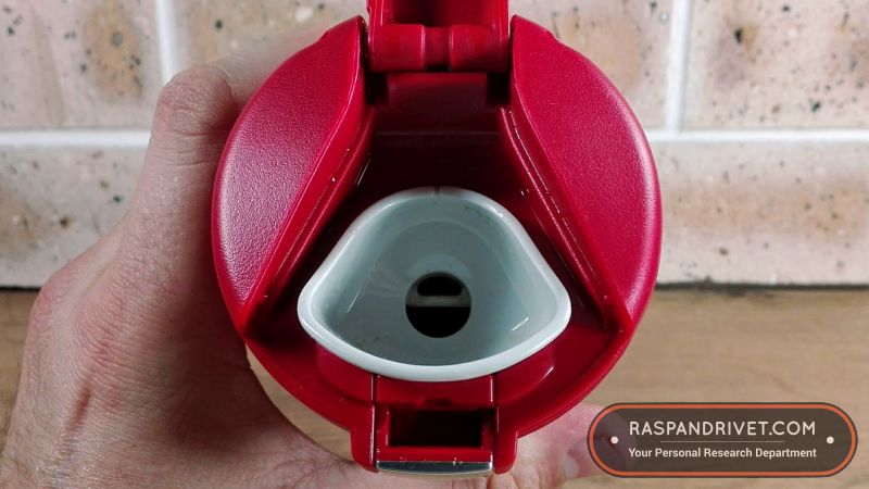 Drinking from the Zojirushi is not as easy as drinking from the Contigo West Loop.